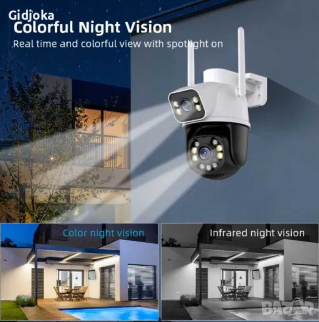 Двойна камера с AI WiFi 6 Mpx iCSee
