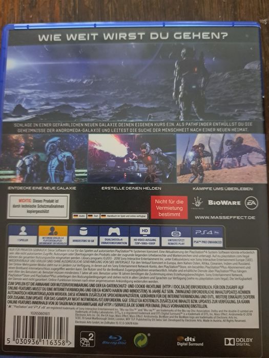 Mass Effect Andromeda Ps4