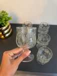 Set 6 pahare cu picior