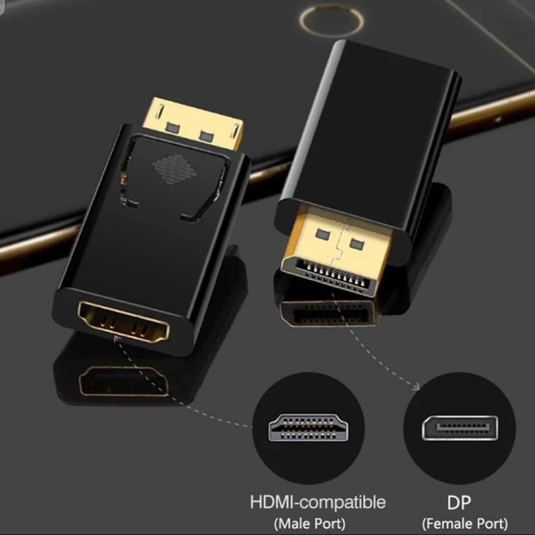 Преходник DisplayPort/DP to HDMI