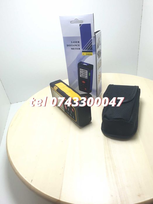 Telemetru Laser 40m Pentru Masurare Distante  Husa Inclusa Functii