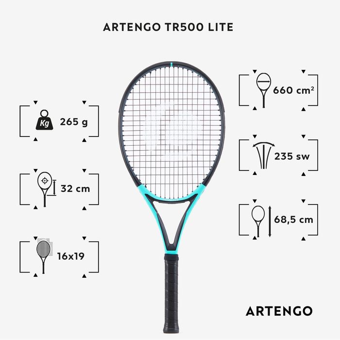 Rachetă Tenis Tr500 Lite Verde Adulţi - produs resigilat Decathlon