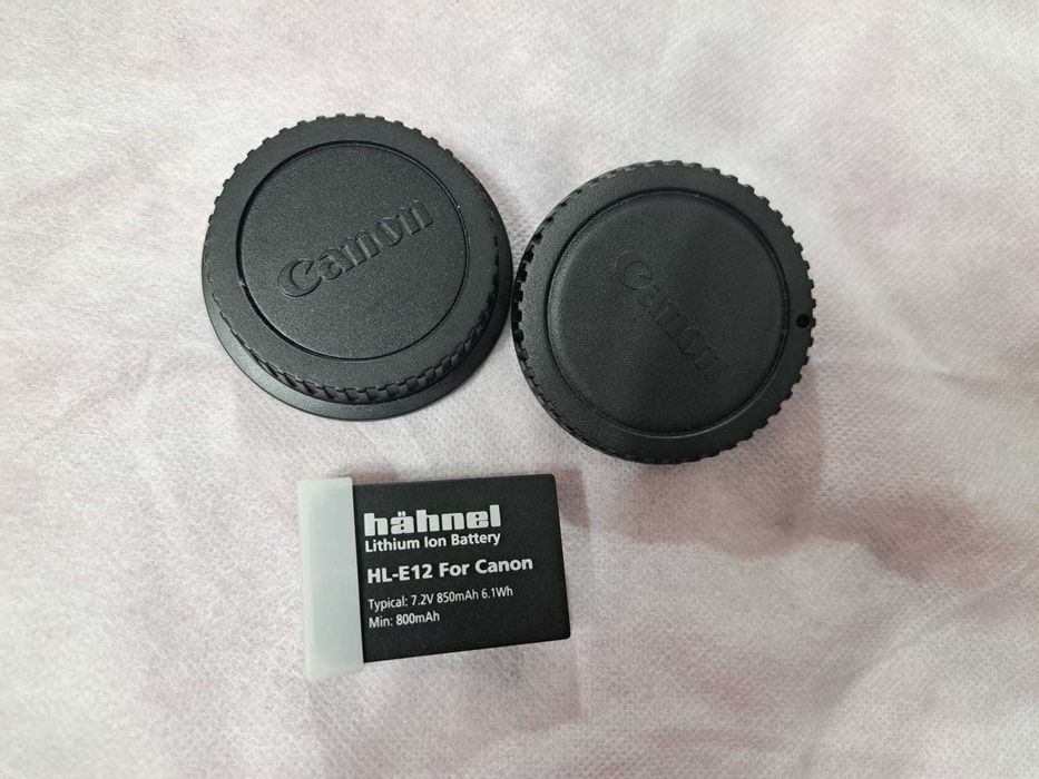 Acumulator Hähnel+capac body EOS100D+capac pt obiectivul kit pt Canon