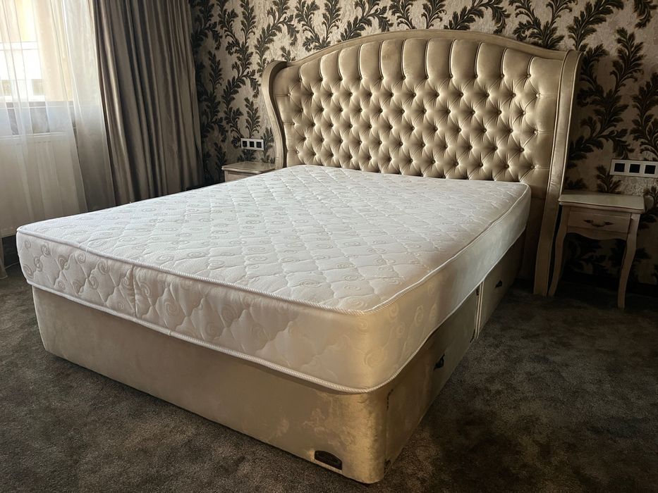 Продава се: Луксозен спален комплект по поръчка + матрак