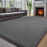 Covor pufos 200x300 gri, lavabil, antiderapant, fir scurt | 983335