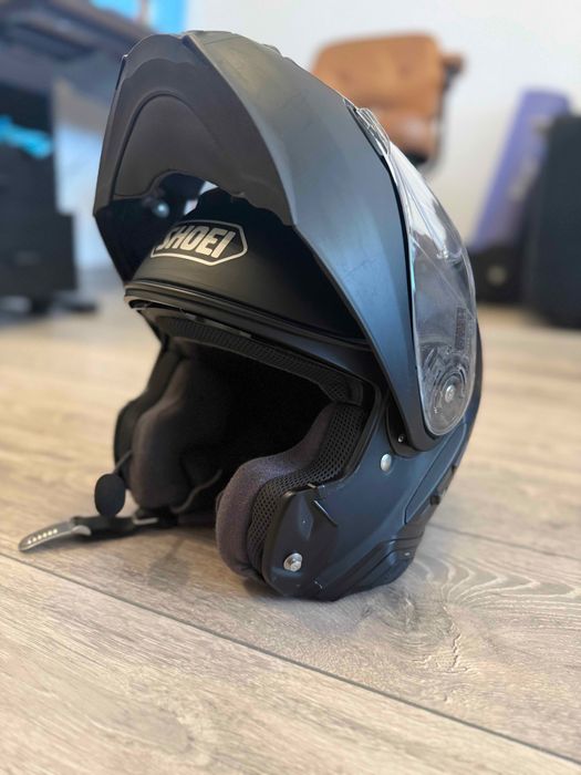 Casca moto Shoei Neotec 2 flip-up, marime L, negru mat, Sena integrat