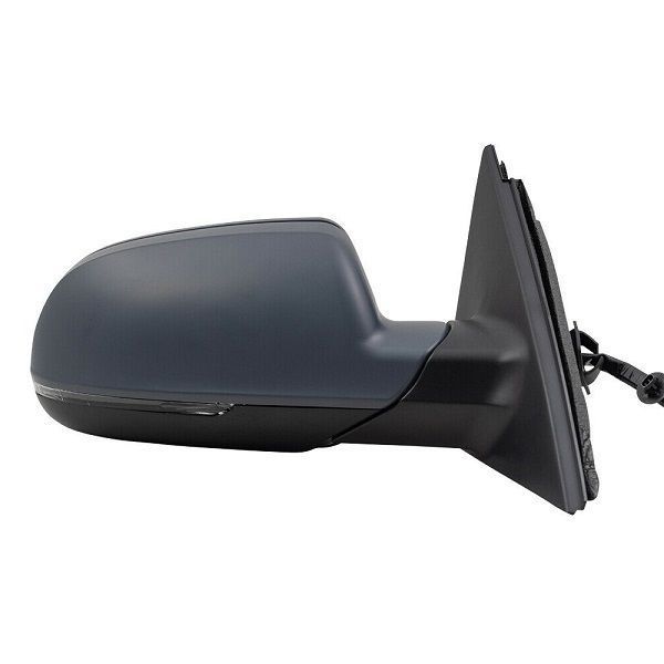 Oglinda usa exterioara Audi A4/S4 (B8), 2010-12.2015, partea Dreapta, reglare electrica; grunduit; incalzit; sticla asferica; geam cromat; rabatabil; memorie; 14 pini (poli); cu Lucas, View Max