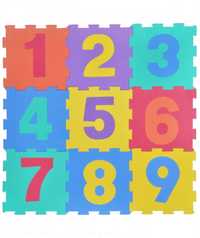 Puzzle de podea din spumă EVA, tematică “Cifre” (9 bucăți)