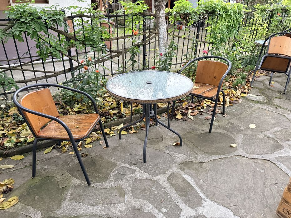 Градински стол маса и пейка