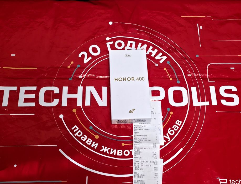 ЧИСТО НОВ 256GB Honor 400 LITE 5G Технополис Гаранция 2027 Marrs Green