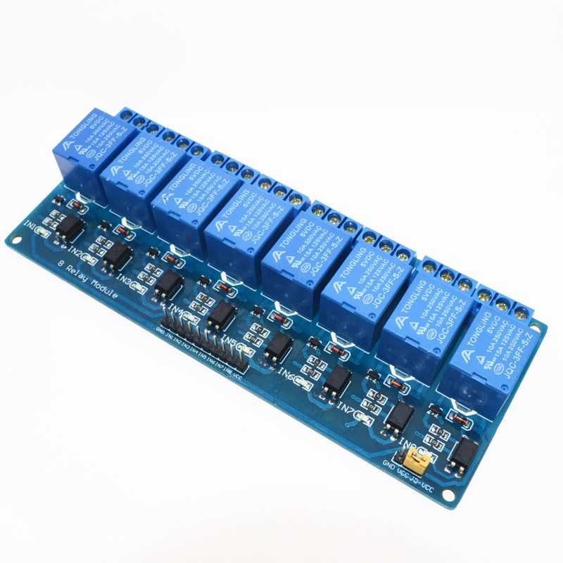 Модуль реле 8 канальный SRD-5VDC-SL-C для Arduino