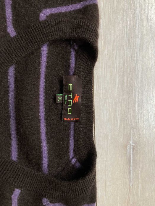 Etro Milano 100% Cashmere женски кашмирен пуловер кашмир размер XL