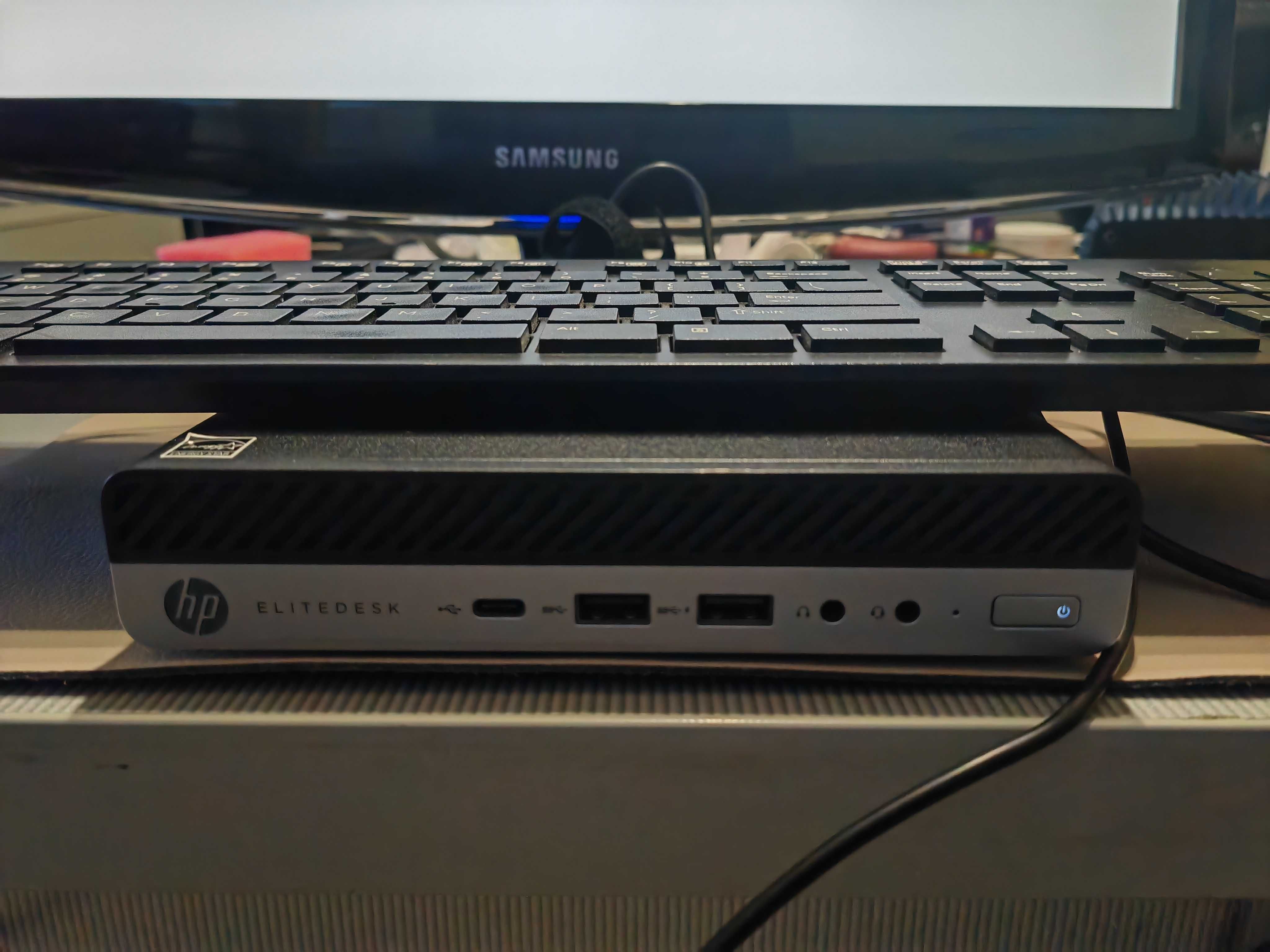 Мini PC-HP Elitedesk 705 G4 DM Ryzen 5 2400GE,RAM-16 GB-DDR4