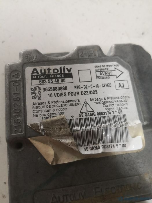 Calculator airbag PEUGEOT 407 (6D_) [ 2004 - > ] OEM 9655880880