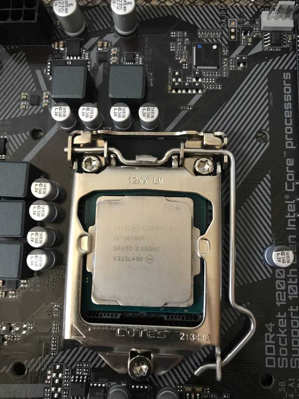 Комплект материнка H410 + проц i5 10400f