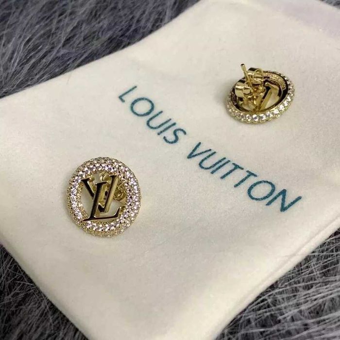 cercei Louis Vuitton LV cu strasuri superbi