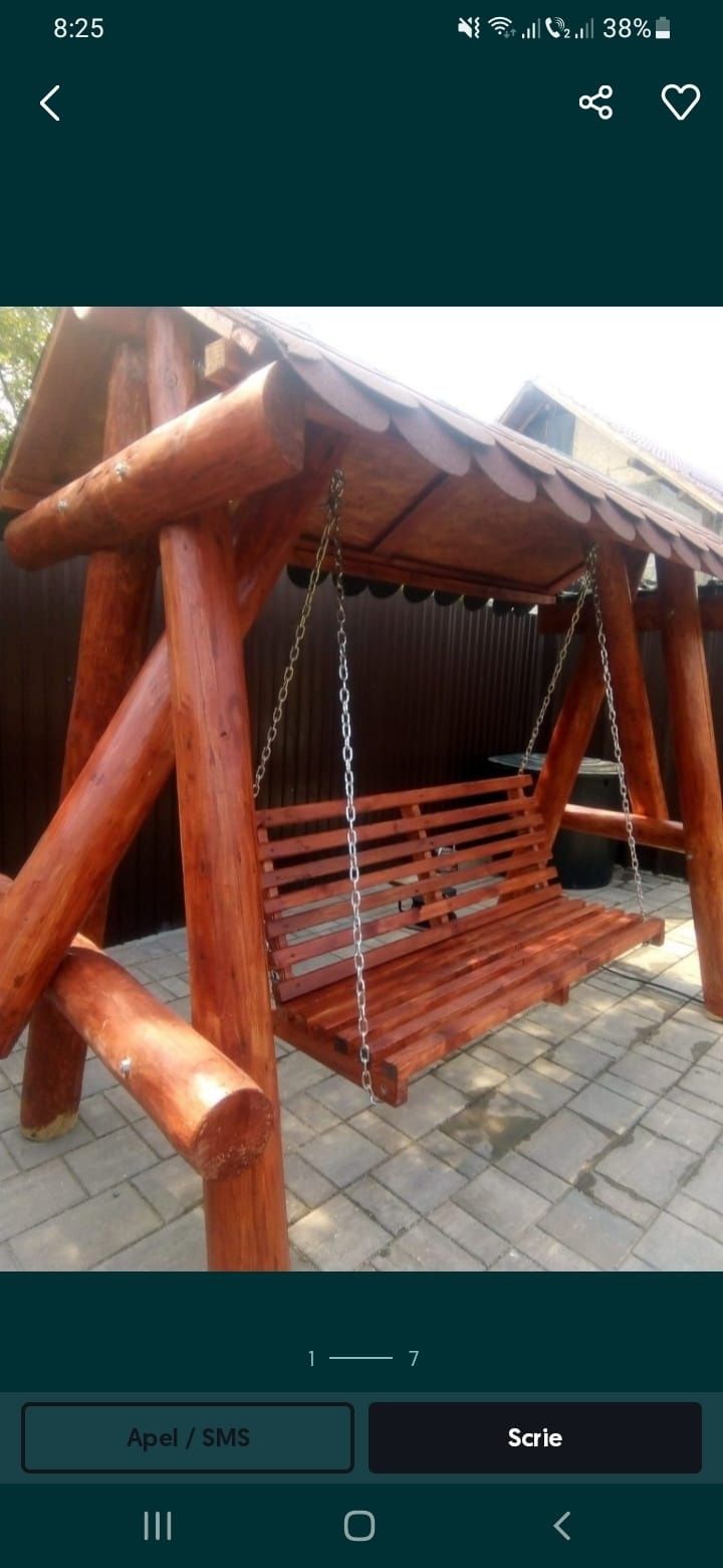 Leagan gradina lemn mobilier