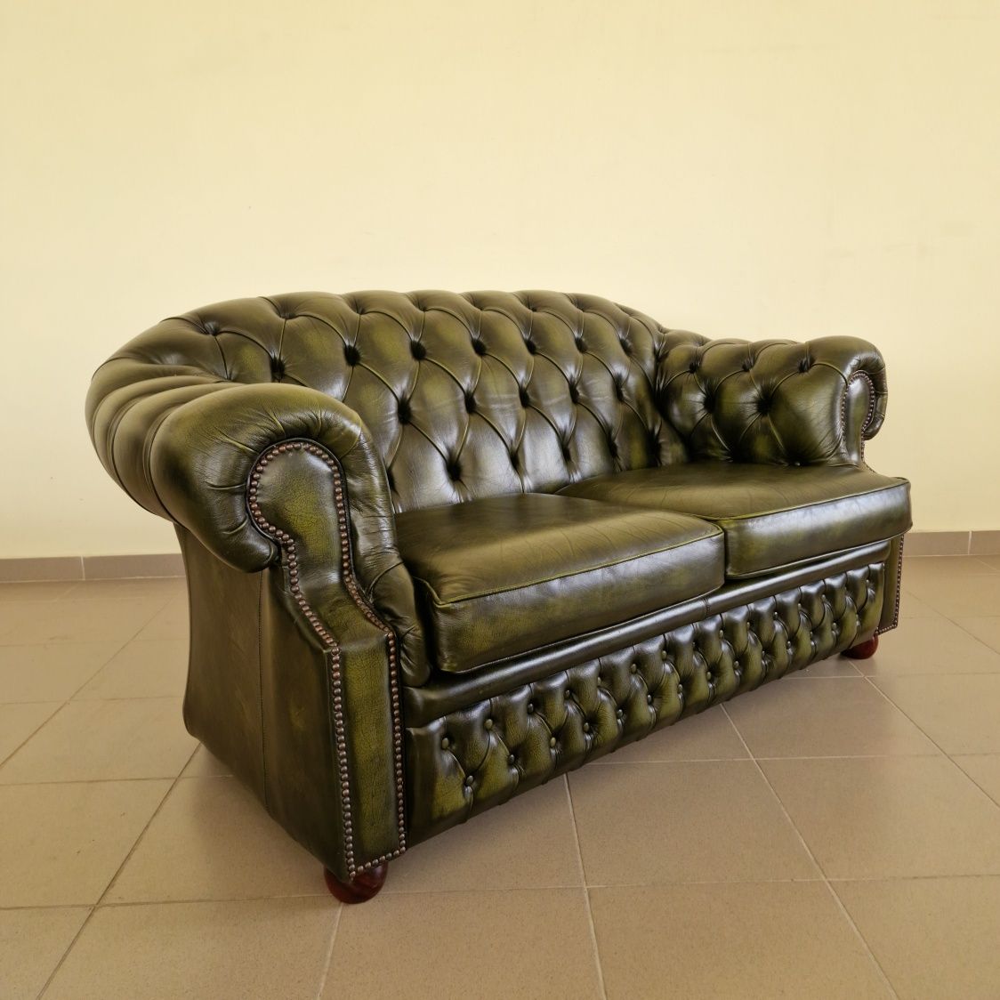 Комплект Кожени Дивани Chesterfield Честърфийлд