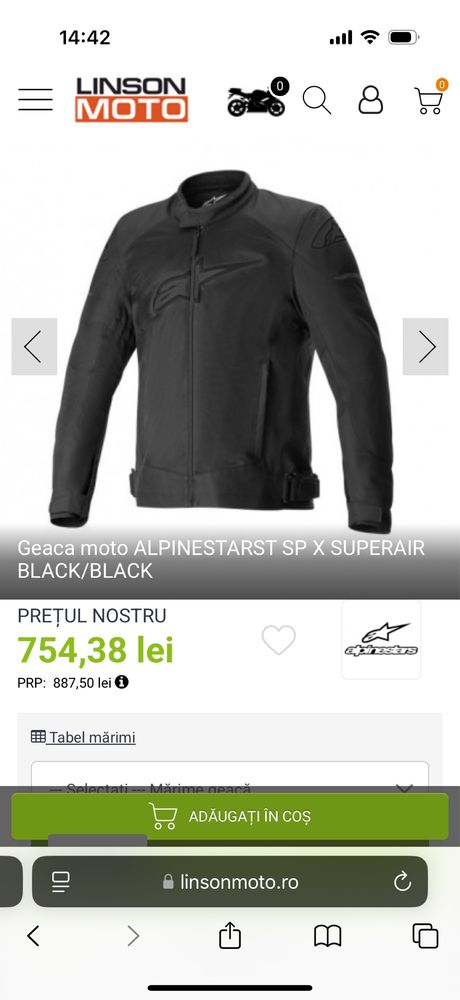Geaca / jacheta moto alpinestars vara