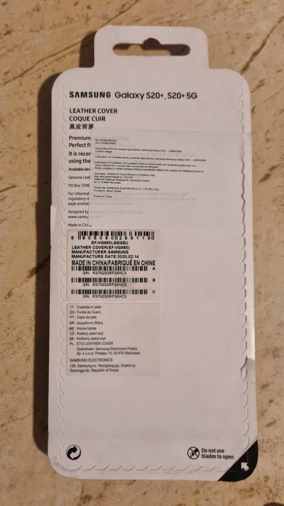 Husa piele si coperta tip carte pentru Samsung S20+ originale