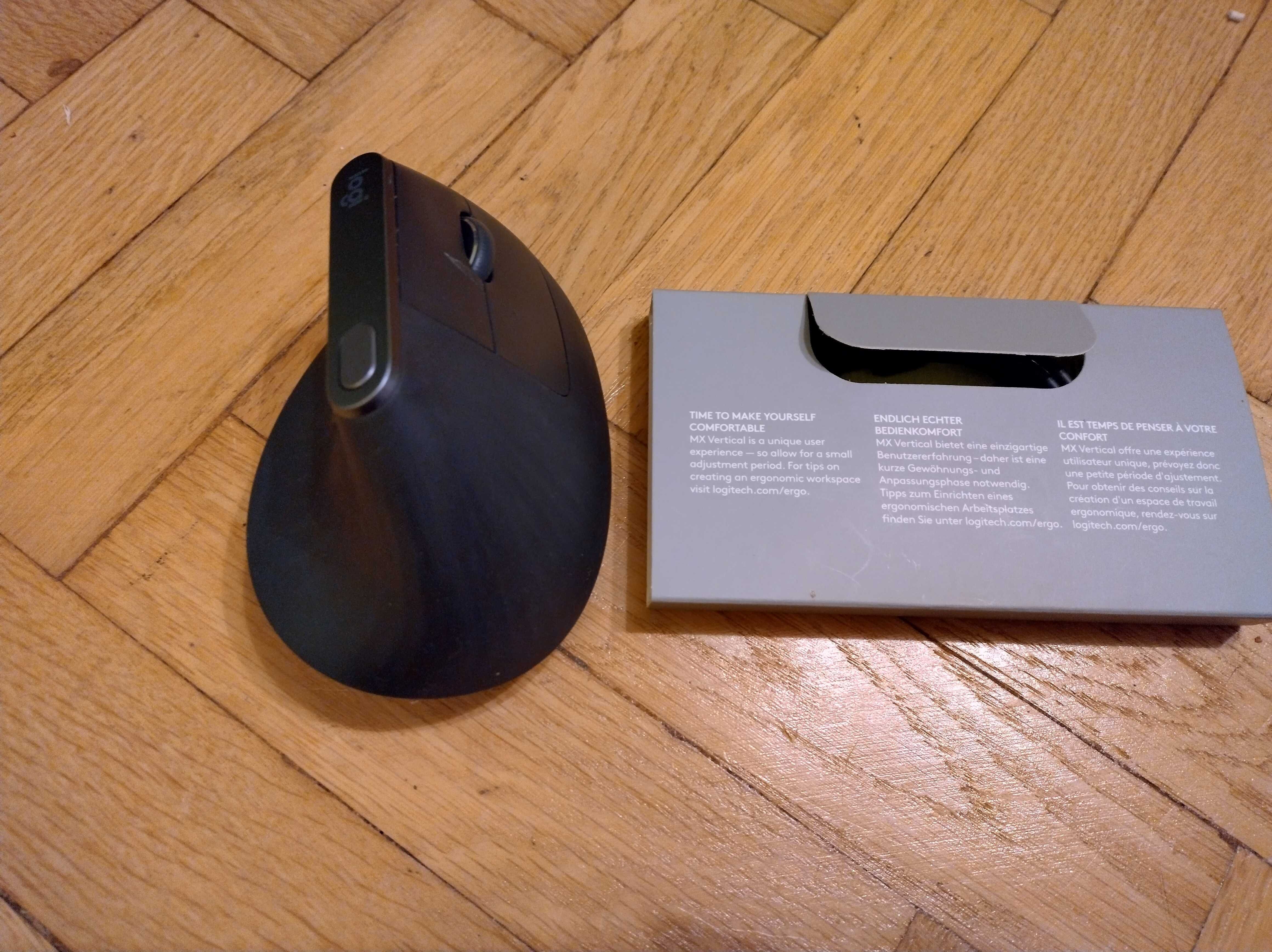 Mouse wireless ergonomic Logitech MX Vertical, Negru