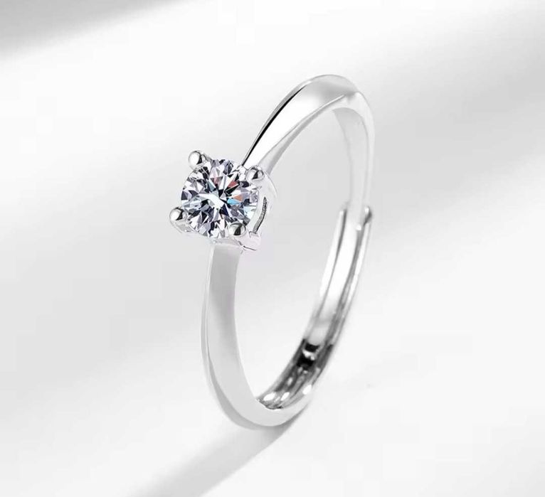 Годежен пръстен сребърен пръстен нов пръстен годеж