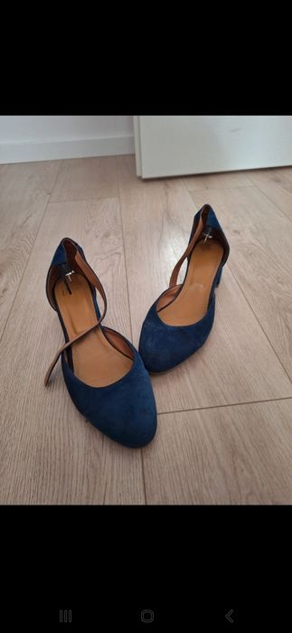 Pantofi piele naturala întoarsă