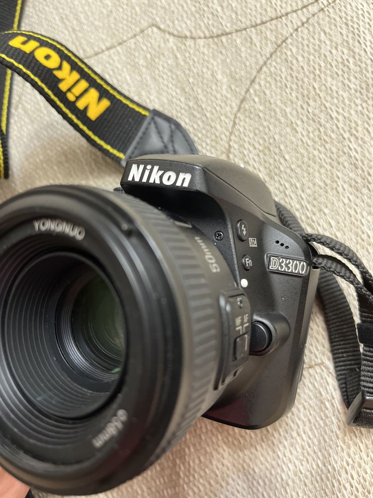 Nikon d3300 + 2 объектива 50mm 1.8 Yongnuo, и Nikon 18-55