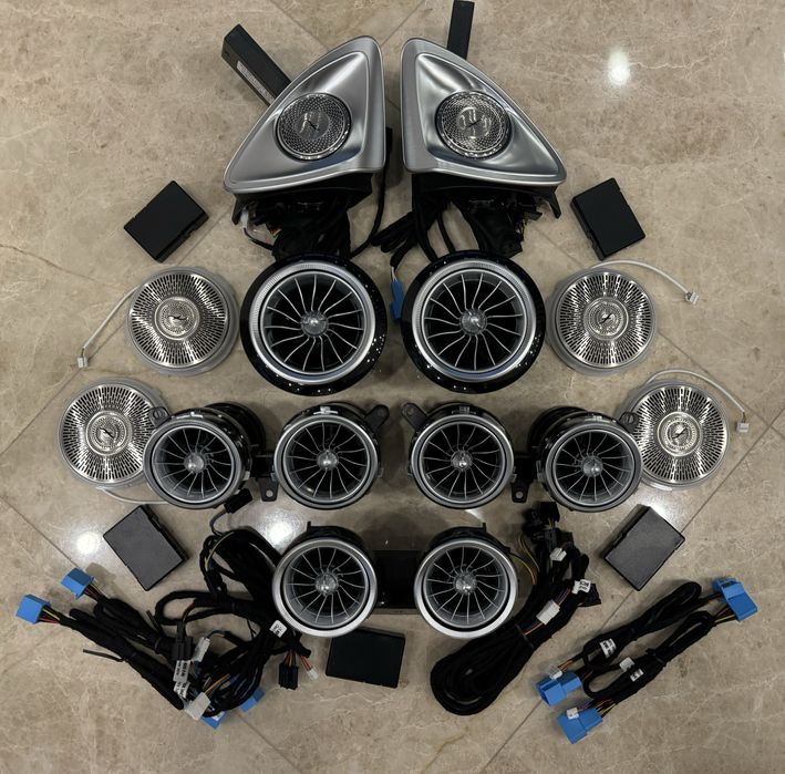 Set lumini ambimetale ventilatie Burmester Mercedes W205 W213 4D