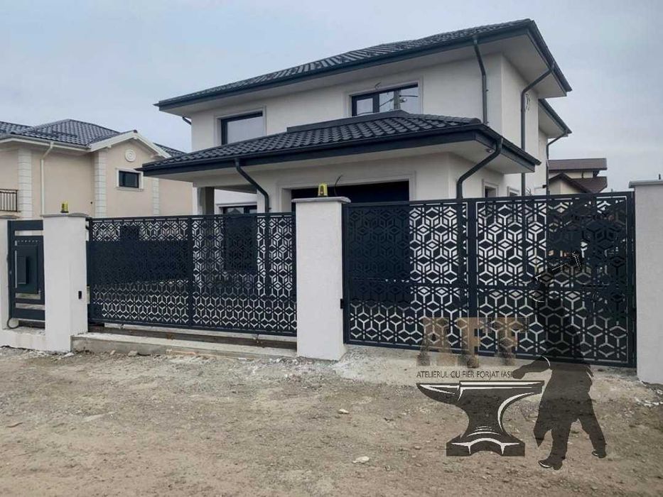 Porti si panouri de gard decupate la plasma - 500 RON