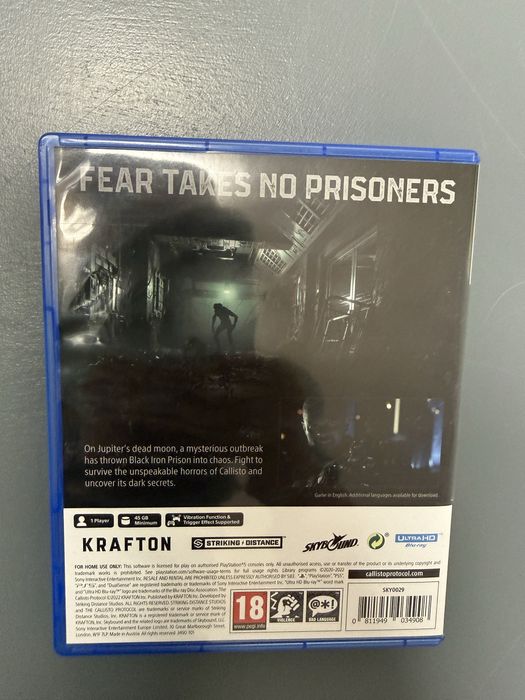 Продам / обменяю игру на PS5 The Callisto Protocol