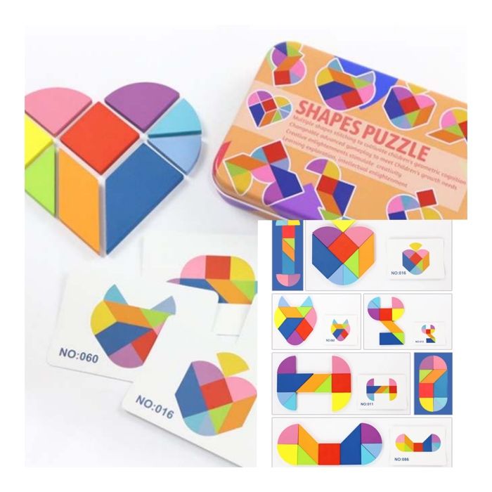 4 броя 3D Пъзели за Деца с Повече от 100 Фигури всеки в Метална Кутия