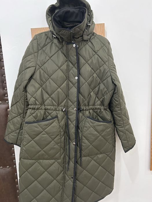 Geaca Dkny culoare verde, de tranzitie  dimensiuni standard