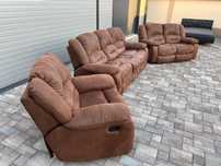 Set Canapea ~ Canapele 3 2 1 Alcantara cu Recliner