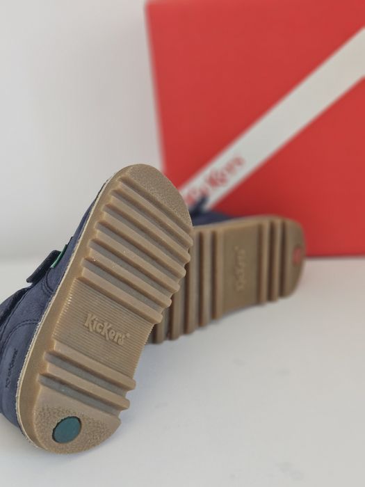 Детски боти естествена кожа Kickers 24 номер