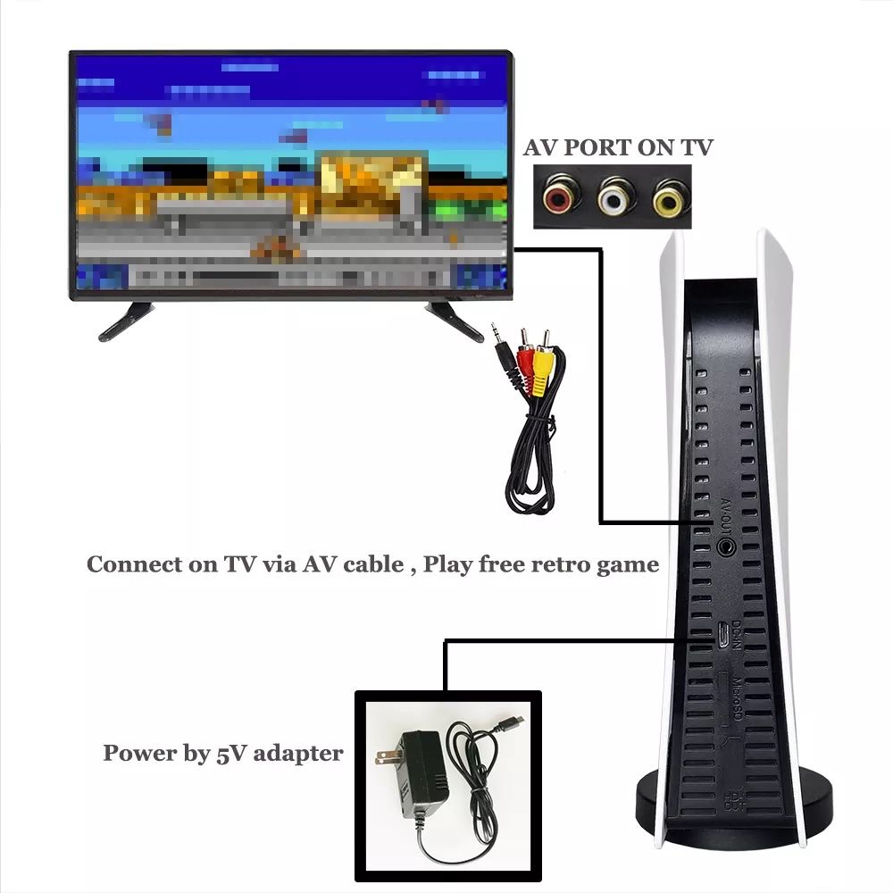 GS 5 -Consola de jocuri video retro - Super 8 BIT Game GS5
