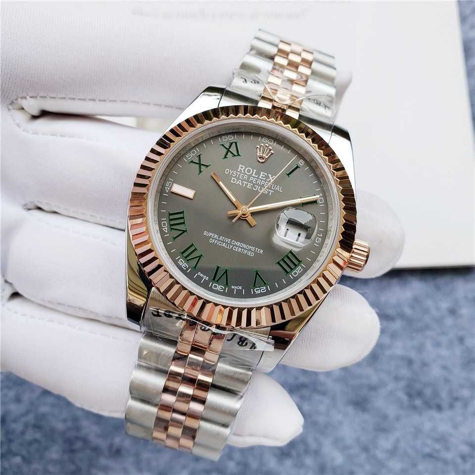 Часовник Rolex Datejust Two Tone Wimbledon с автоматичен механизъм