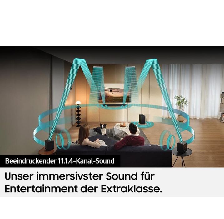 Samsung HW-Q995GD 11.1.4 Channel Q Soundbar for TVs, 4.0.2 Channel Rea