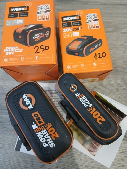 Acumulator Worx Power Share 20 V
