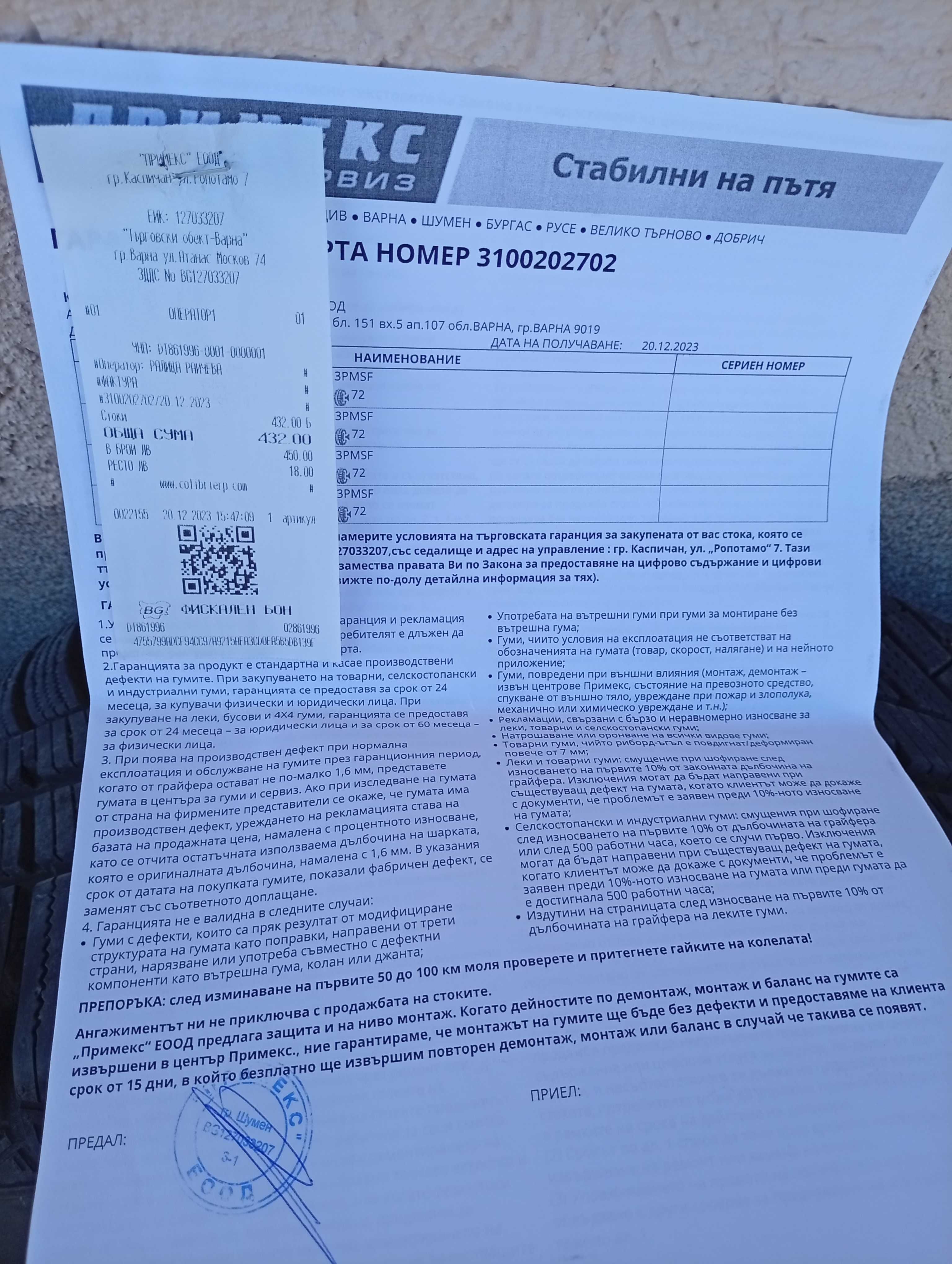 Джанти с гуми 17 цола
