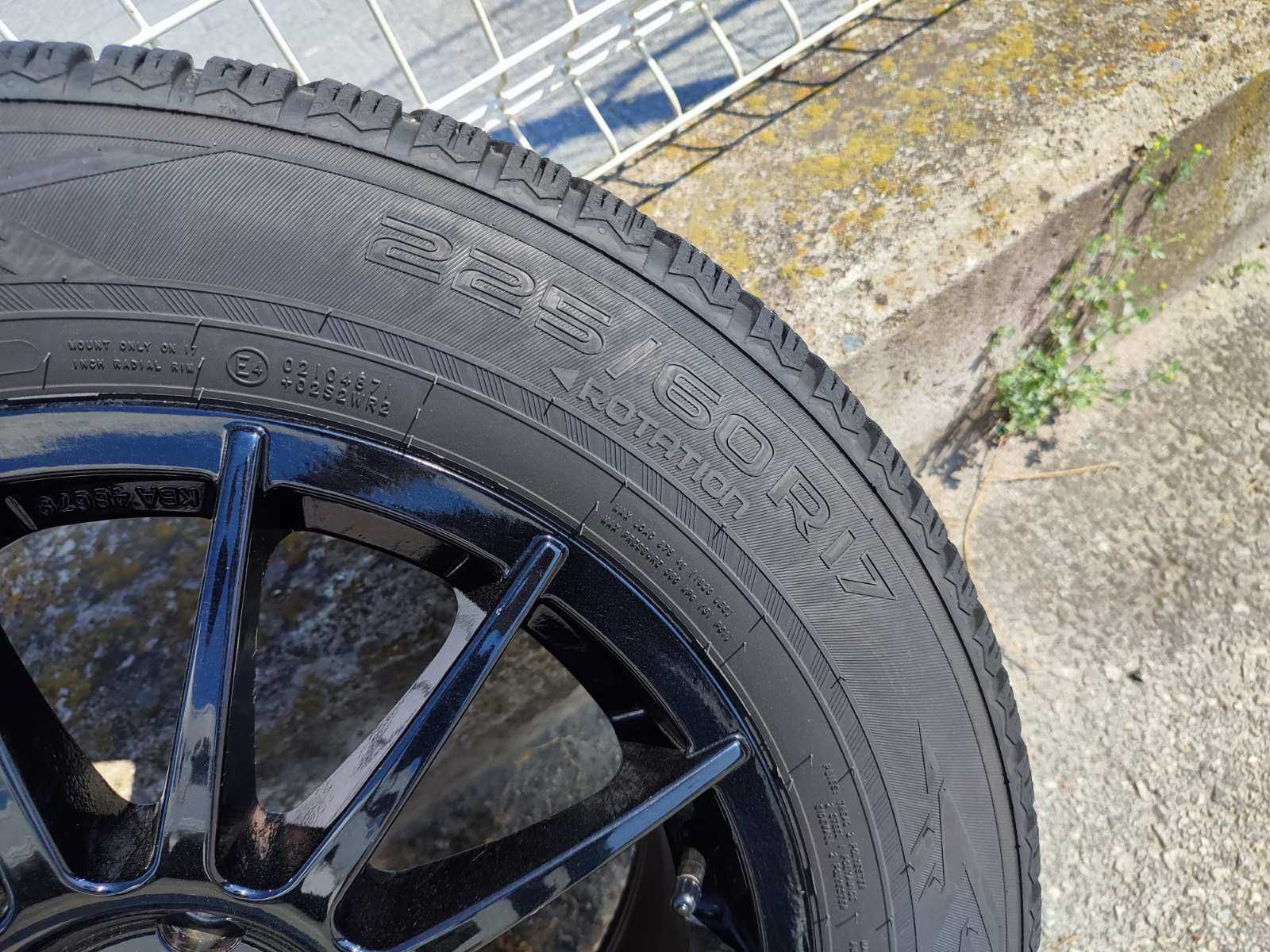 279 - 4бр. Алуминиеви джанти 17'' 5Х114,3 с гуми 225/60R17 Hyundai