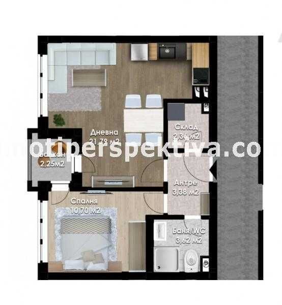Продава се Двустаен апартамент в Пловдив, Кючук Париж - 69 кв.м за 1247 €/кв.м - Снимка #5