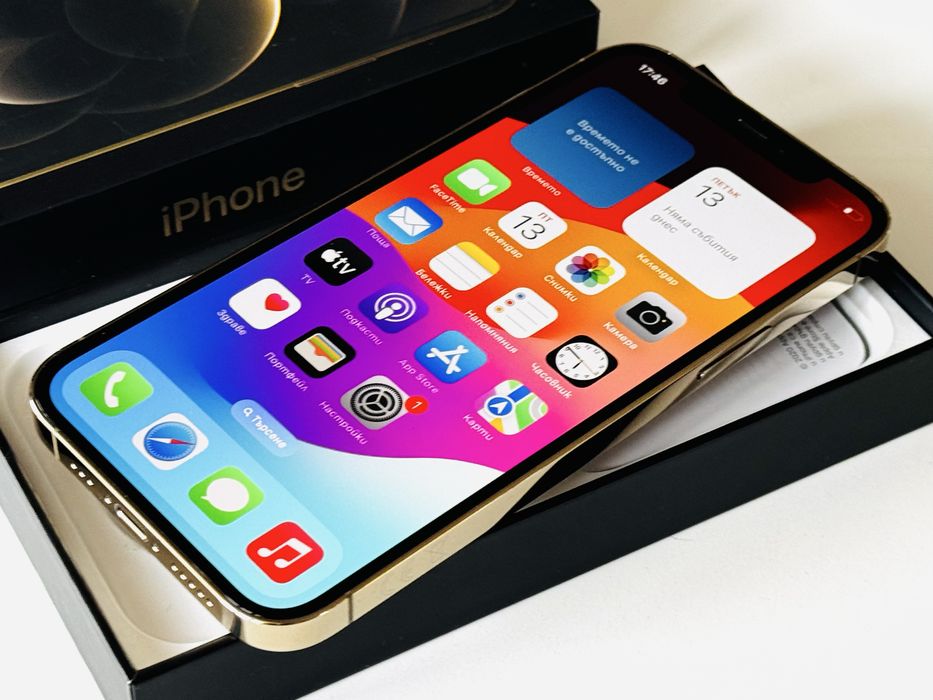 НОВ! Iphone 12 Pro 256GB Gold 100% Батерия! Гаранция 6 месеца