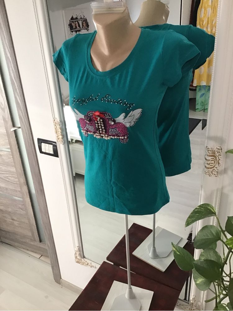 Tricou dama S m  accesorizat