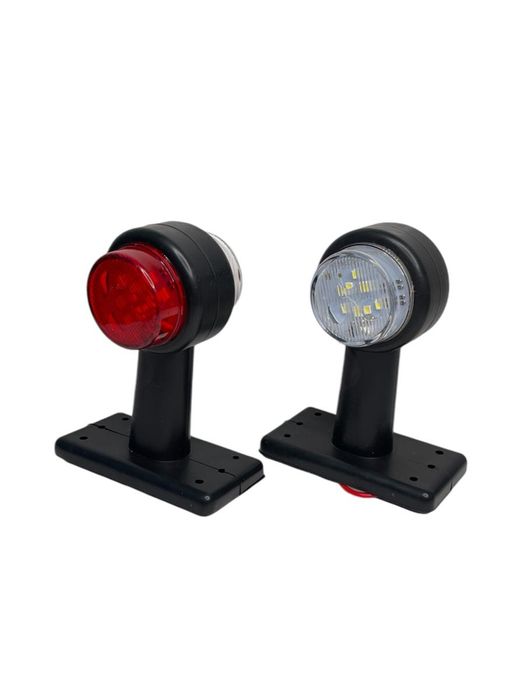 Комплект 2 броя led странични лампи 12-24V червен/бял