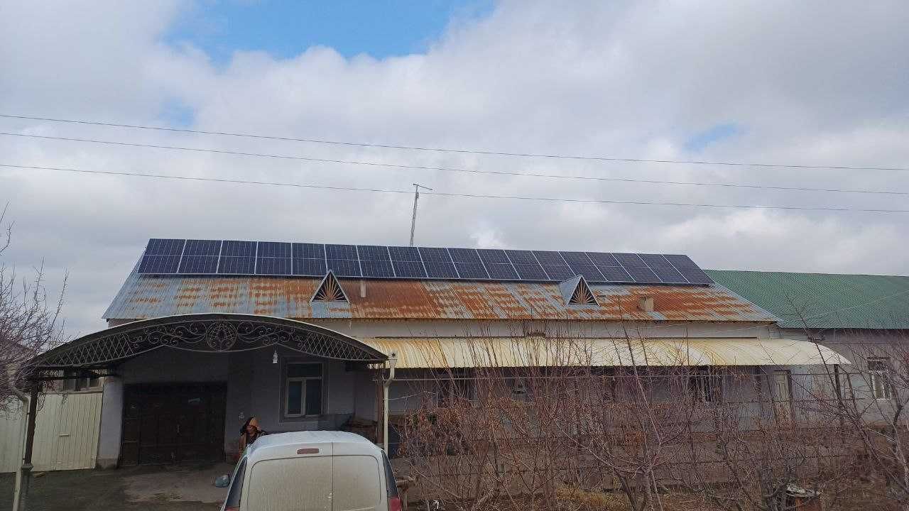 Установка солнечных панелей