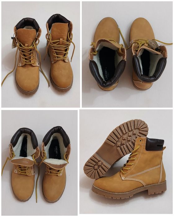 Bocanci Linear of Sweden, ghete îmblănite noi nr. 41 EU unisex