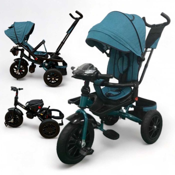 Tricicleta Copii Poziție Somn DODO Trike Roti De Cauciuc Scaun Rotativ