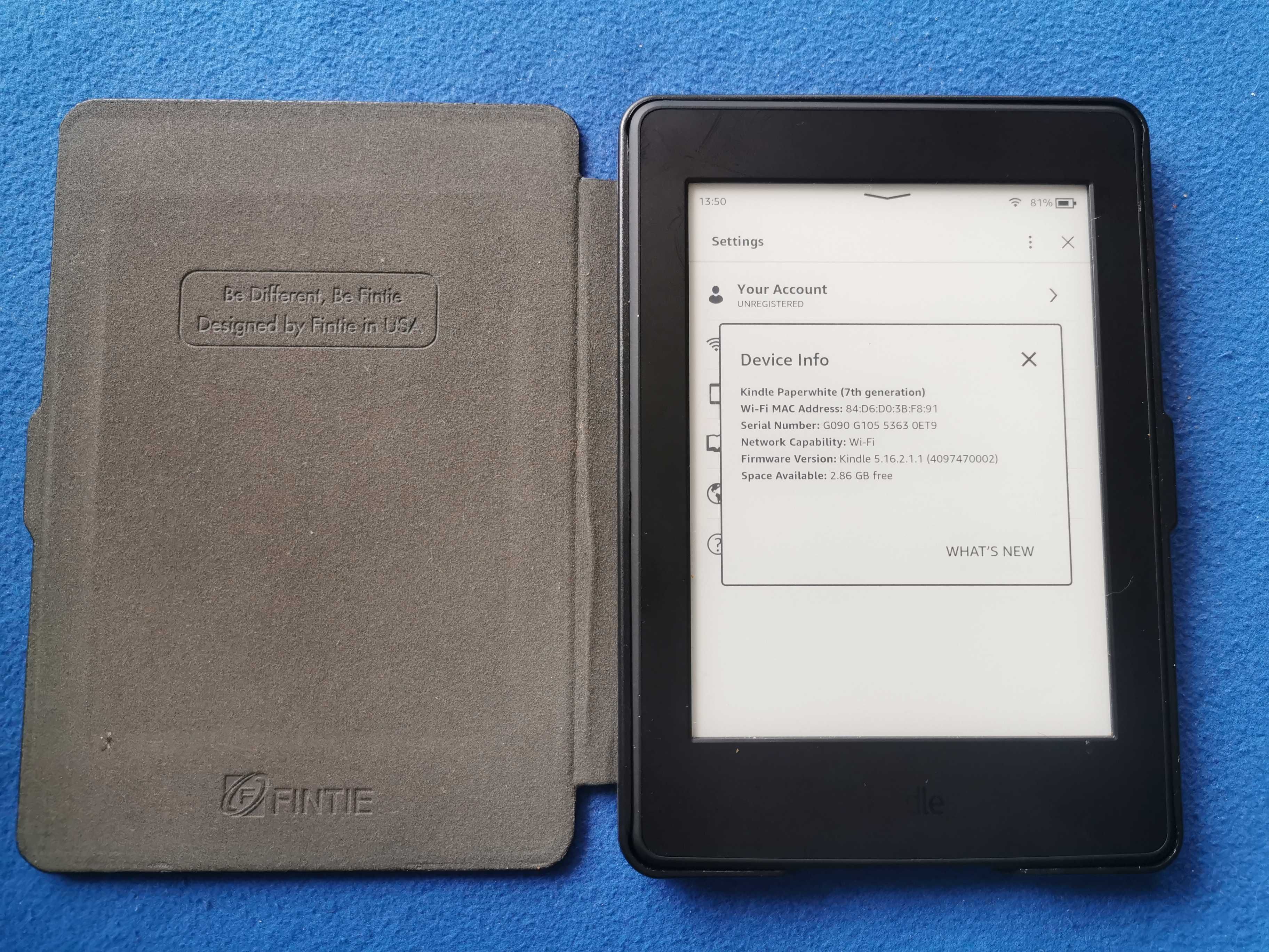 четец Kindle Paperwhite 7 Gen, DP75SDI с подсветка