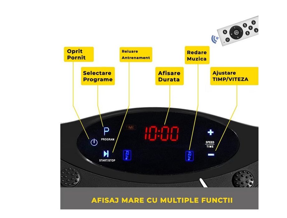 Aparat vibromasaj Progressive Ultrafit Pulse-R, greutate max. 120 kg